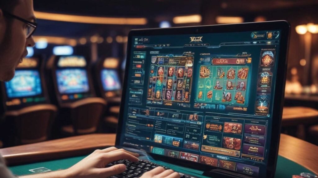 Dashboard showing iGaming aggregator integration with multiple casino games.